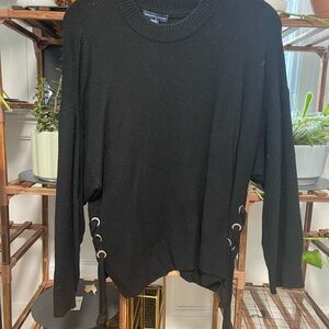 Saks Fifth Avenue Black Knit Top